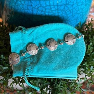 🫶 Handmade Silver Coin Link Bracelet